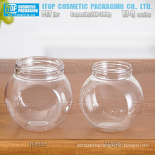 TJ-Q Series 240g and 300g big belly color customizable good quality wholesale empty pet jar for facial mask